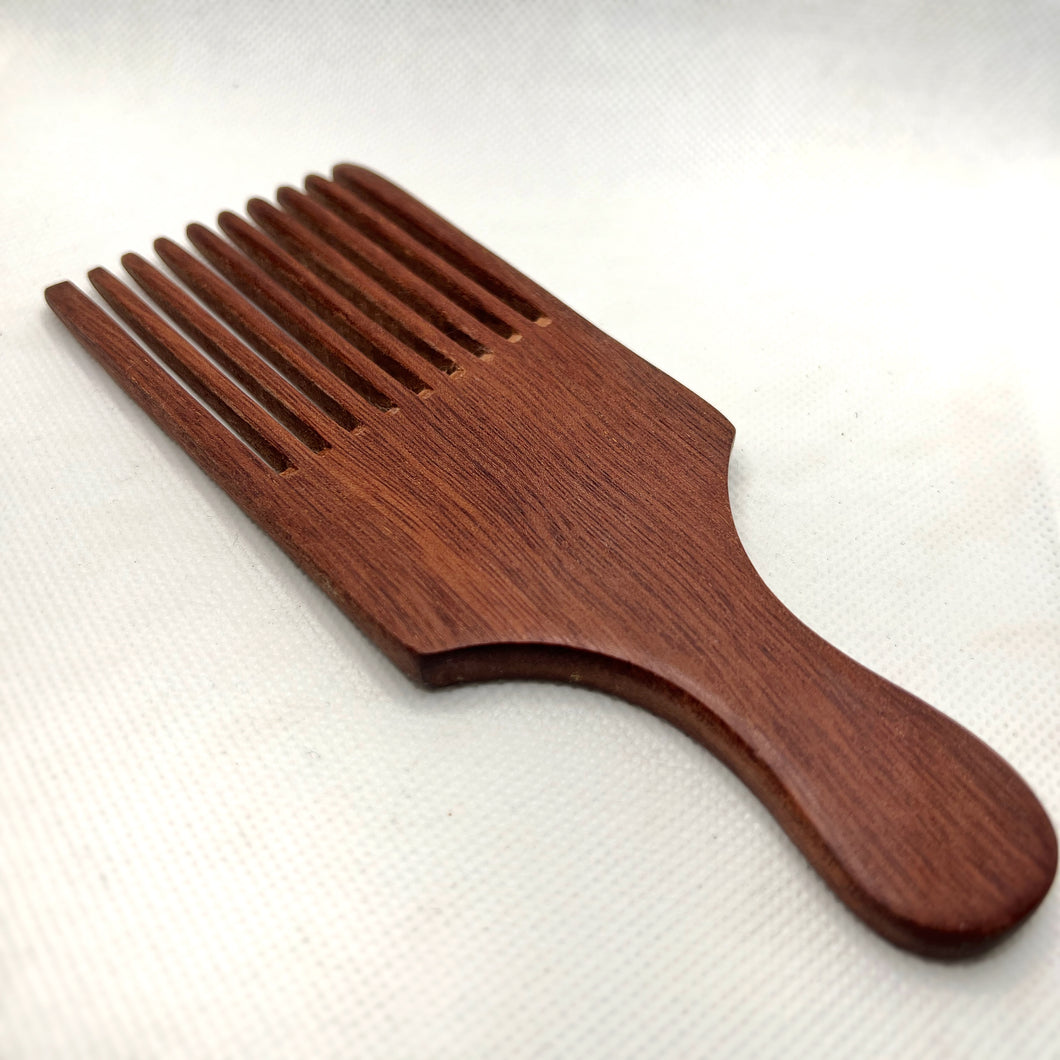 Wooden Wide Tooth Beard Pick