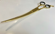 Load image into Gallery viewer, GOLD Curved Sculpting Shears