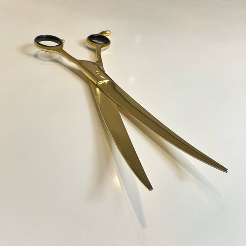 GOLD Curved Sculpting Shears