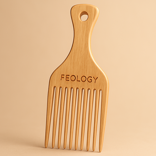 Beech Wood Wide Tooth Beard Pick