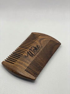 Comb & Black Leather Case